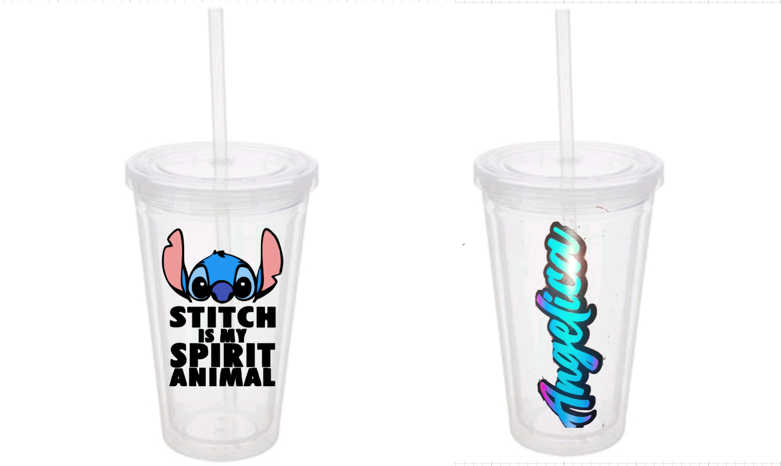 Stitch Spirit Animal 180z. Tumbler