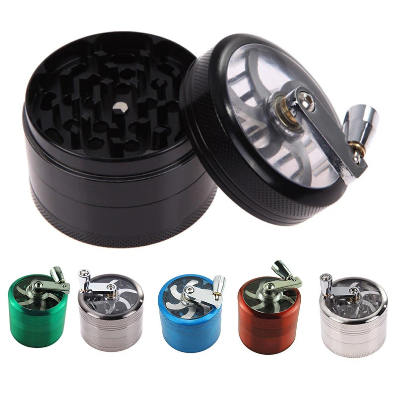 Zinc Alloy Metal Grinder With Handle